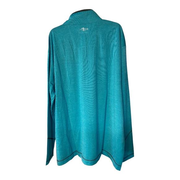 Page & Tuttle Men's Size XL Cool Swing Performance Half Zip Teal Blue Golf NWT - Picture 3 of 6